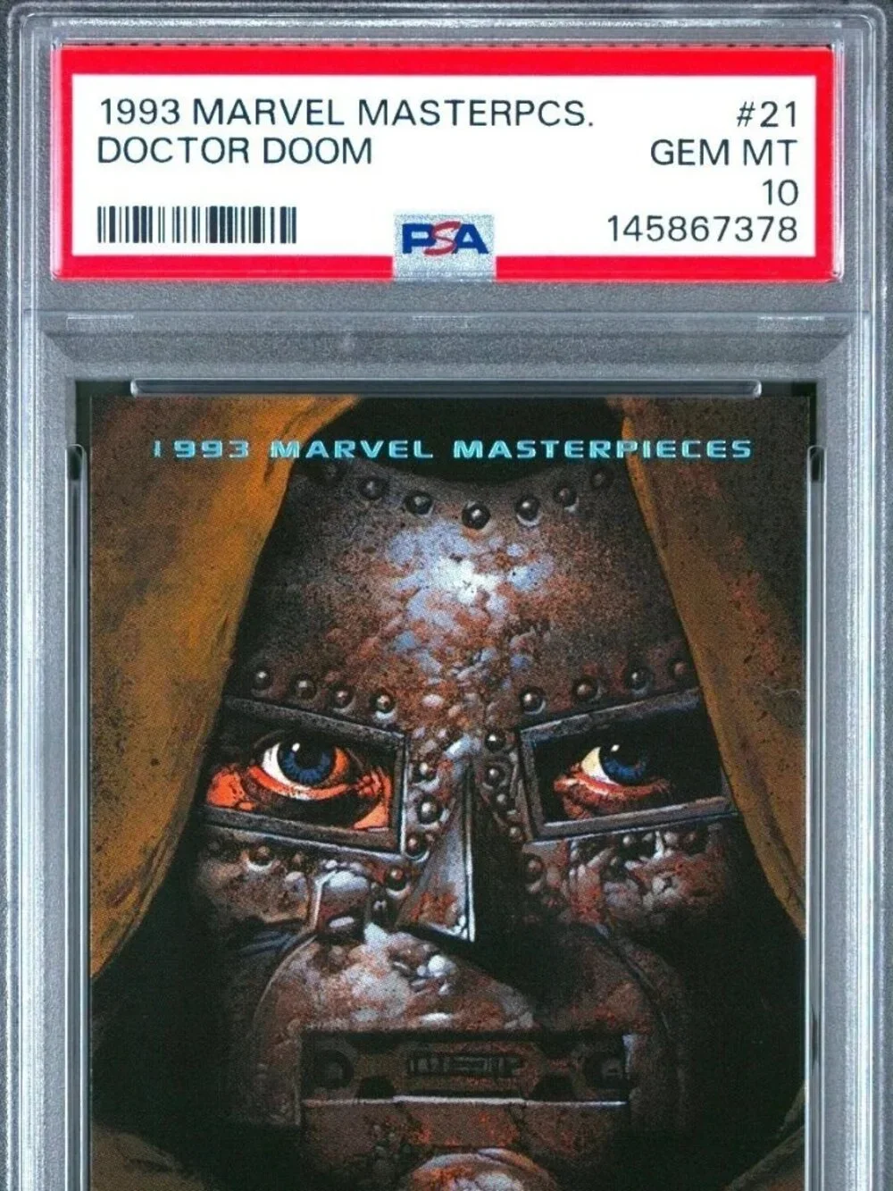 1993 Marvel Masterpieces 21 Doctor Doom PSA 10 Gem Mint